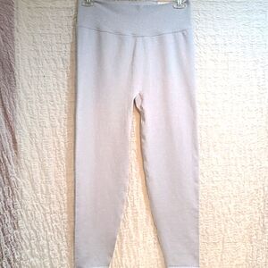Victoria's Secret Light Gray Silver Shimmer Leggings NWT